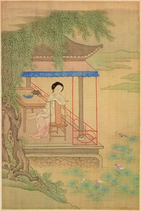 Girl Seated on Porch